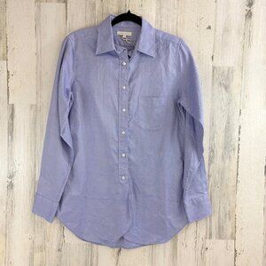 Ann Mashburn Boyfriend Shirt Sz M Blue Oxford Button Down